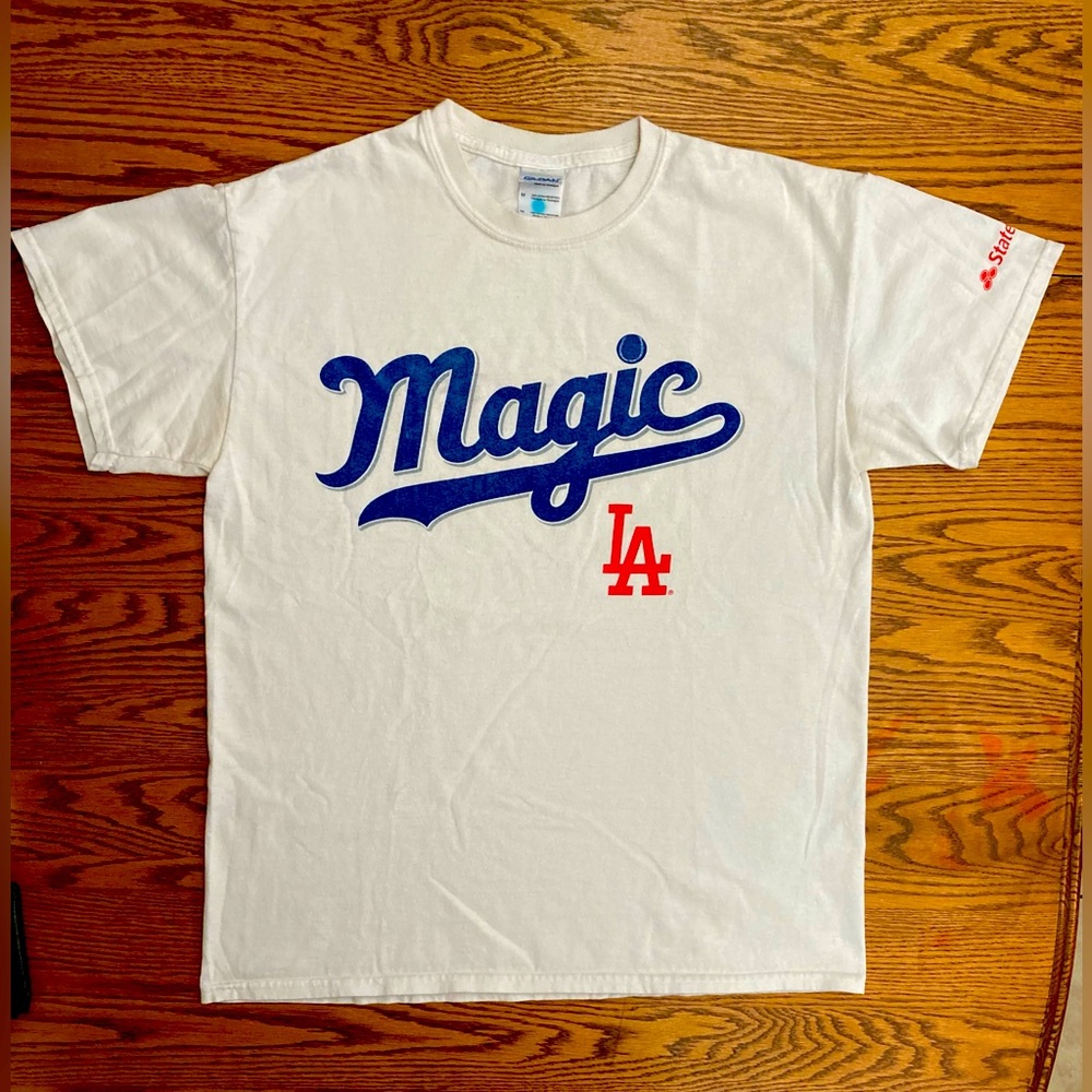 🏟️LA DODGERS🏟️ MAGIC LA limited promoTshirt sz M 100%cotton⚾️GUC⚾️